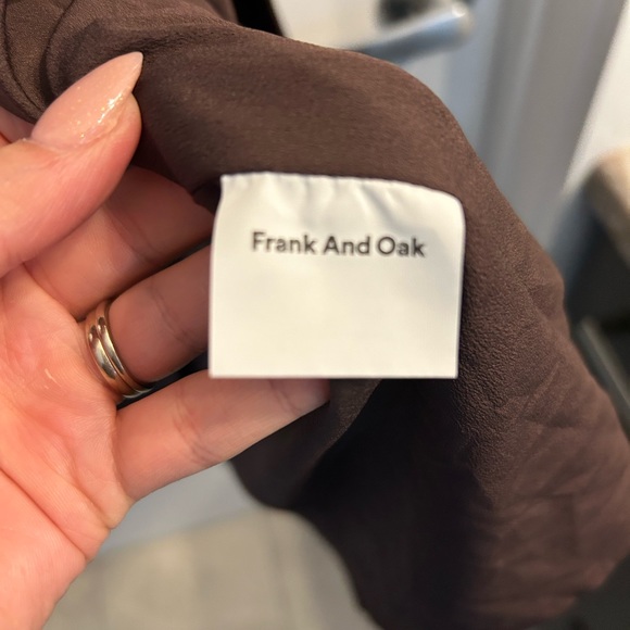 FRANK AND OAK Chocolate Brown Wrap Dress - Picture 5 of 5